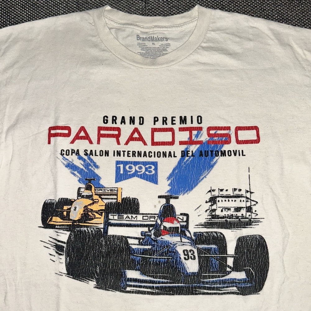 Rare Vintage 1993 Grand Prix Formula 1 Racing T-Shirt Mens Size XL F1 Indy Car